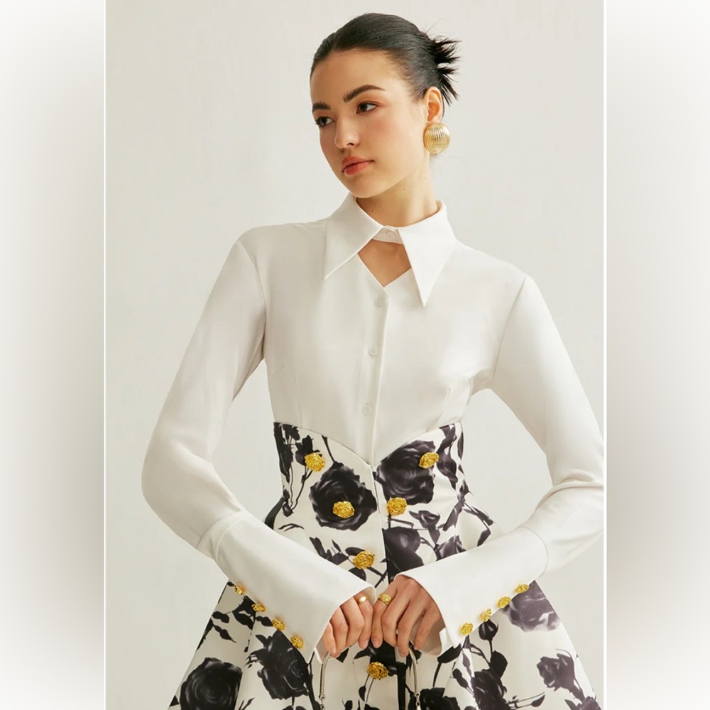 White collared shirt - Trendy